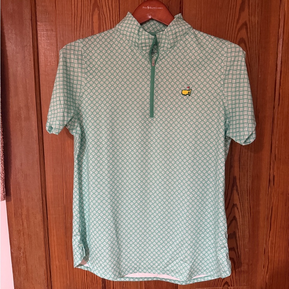 2025 Masters Magnolia Lane Tech Short Sleeve Women's Zip Up Top